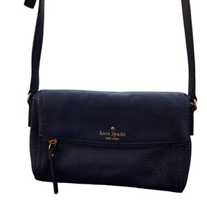 Kate Spade EUC Crossbody Navy Pebbled Leather Cobble Hill